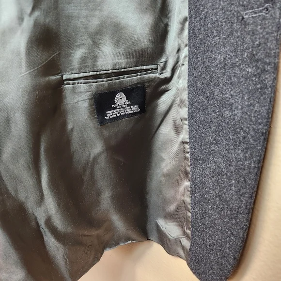 Botany 500 Vintage Mens Charcoal Gray 100% Camel Hair 2 Button Sport Coat-Sz 44L